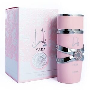 Lattafa Yara Eau de Parfum 100ml 3.4 fl oz Natural Spray for Women Pink Box